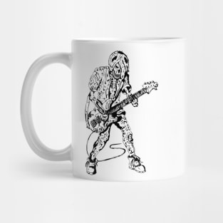 Rock Skeleton Halloween Skeleton Rocker Ghitar Mug